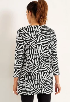 Jerseytunika med 3/4 ærme