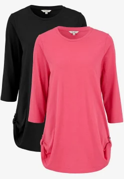 Jerseytunika med 3/4 ærme Alexia 2-pack | Cellbes