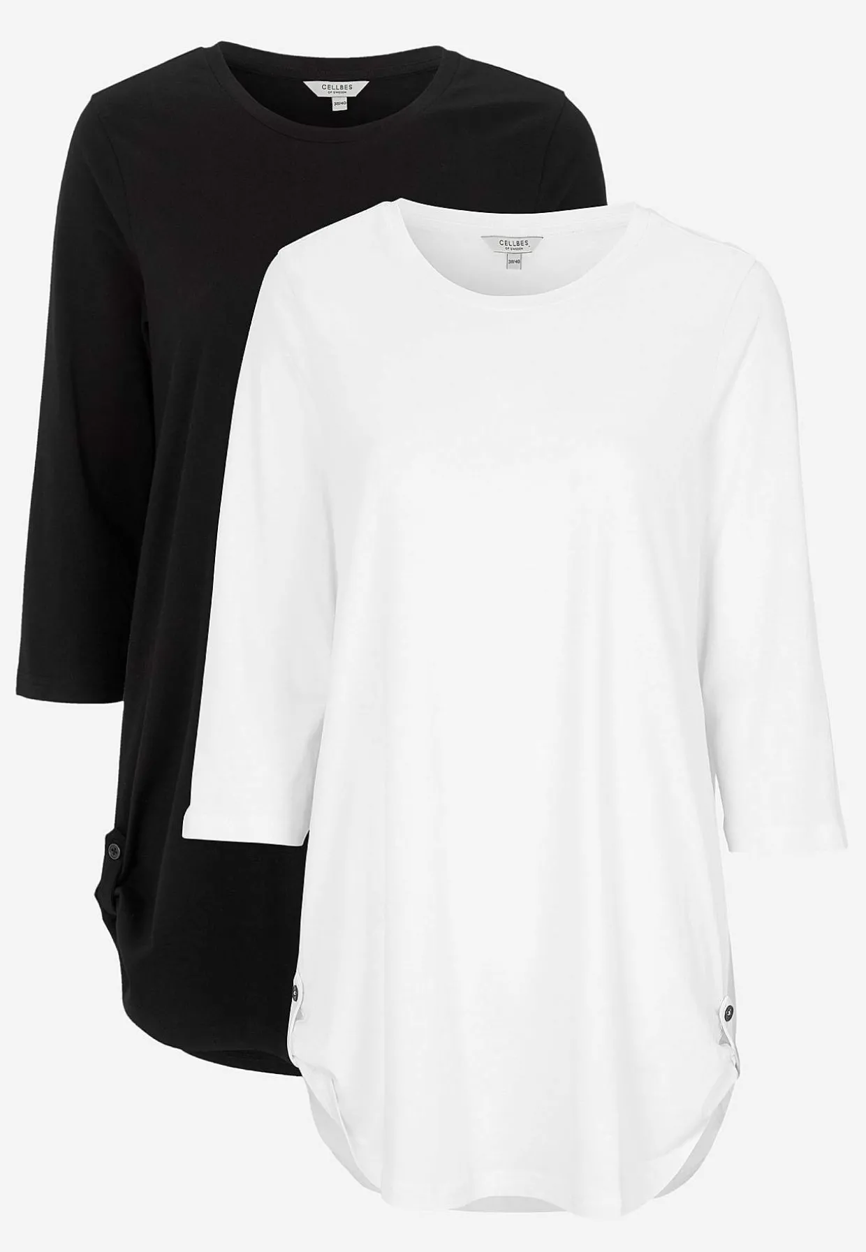 Jerseytunika med 3/4 ærme Alexia 2-pack