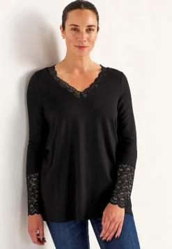 Jerseytunika med blondedetaljer | Cellbes