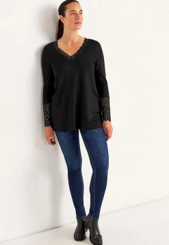Jerseytunika med blondedetaljer | Cellbes