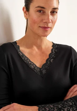 Jerseytunika med blondedetaljer | Cellbes