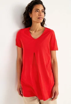 Jerseytunika med flatterende læg