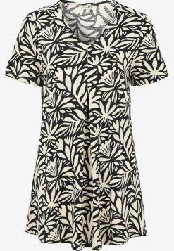 Jerseytunika med flatterende læg