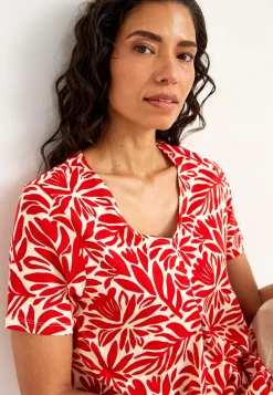 Jerseytunika med flatterende læg | Cellbes