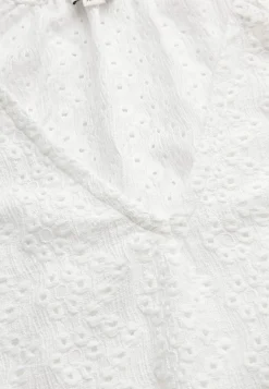 Jerseytunika med hulbroderi