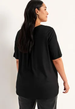 Jerseytunika med korte ærmer