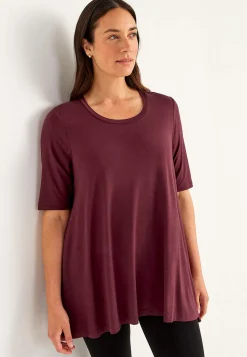 Jerseytunika med korte ærmer