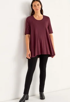 Jerseytunika med korte ærmer