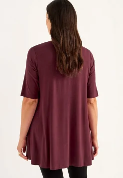 Jerseytunika med korte ærmer