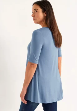 Jerseytunika med korte ærmer