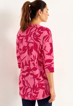 Jerseytunika med rynkedetalje