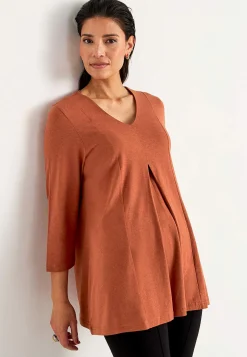 Jerseytunika med rynkedetalje