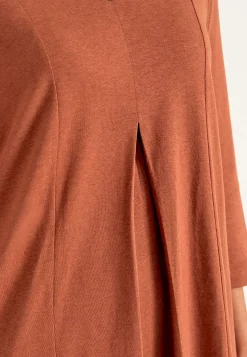 Jerseytunika med rynkedetalje