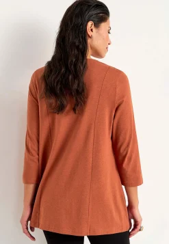 Jerseytunika med rynkedetalje