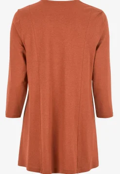 Jerseytunika med rynkedetalje