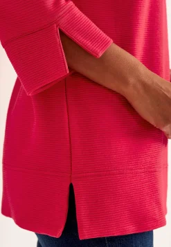 Jerseytunika med slidser