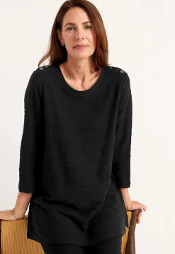 Jerseytunika med struktur