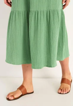 Kjole i rynket bomuld | Cellbes