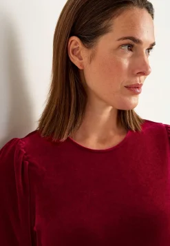 Kjole i velour med volant | Cellbes