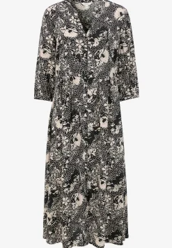 Kjole i viskose med et blomstermønster | Cellbes
