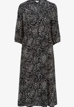 Kjole i viskose med et blomstermønster | Cellbes