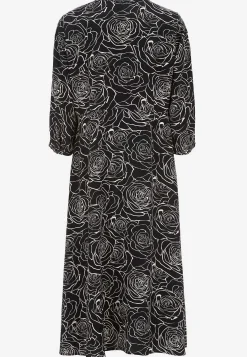 Kjole i viskose med et blomstermønster | Cellbes