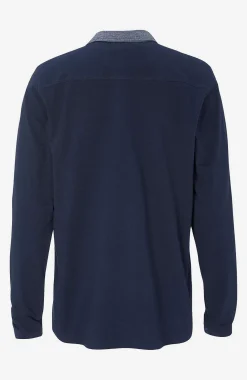 Komfortabel langærmet trøje med krave