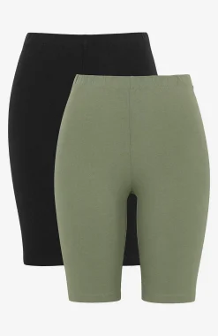 Komfortable cykelshorts i økologisk bomuld 2-pack