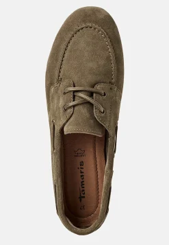 Komfortable ruskindsloafers med snøring