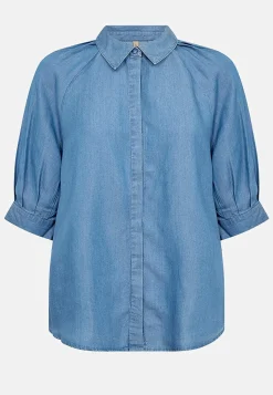 Kortærmet cowboyskjorte i lyocell | Cellbes