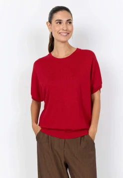 Kortærmet fintstrikket trøje | Cellbes