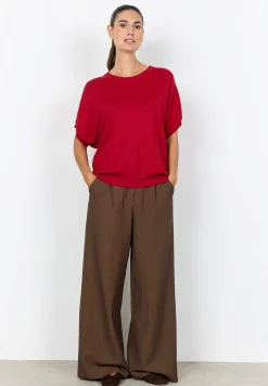 Kortærmet fintstrikket trøje | Cellbes