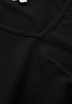 Kortærmet jerseytop i bomuld Alex