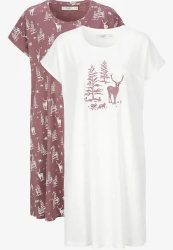 Kortærmet natkjole 2-pack