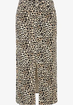 Lang, leopard twillkjole