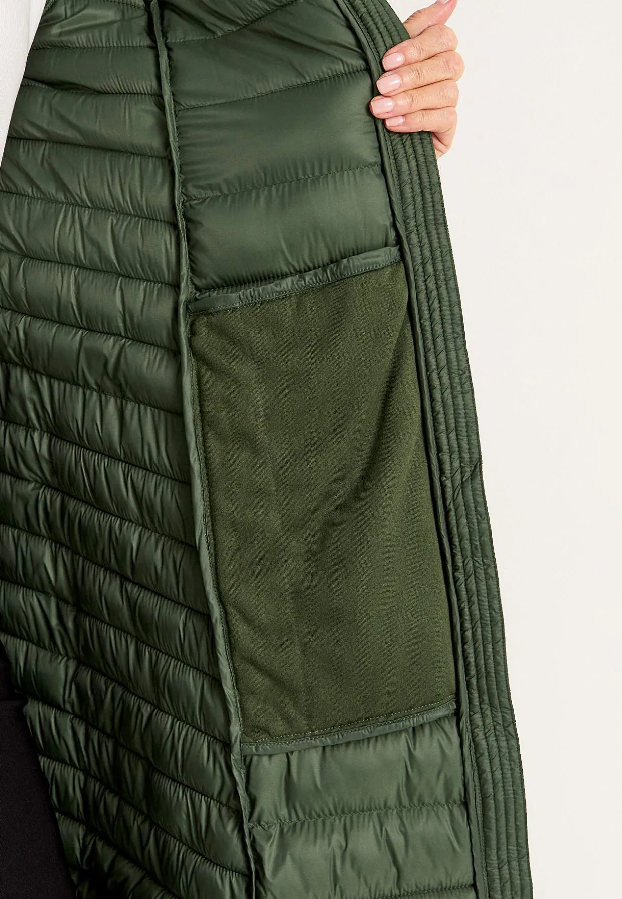 Lang letvægtsfrakke