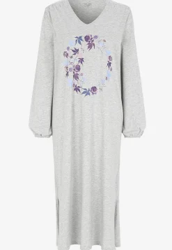 Lang, mønstret natkjole