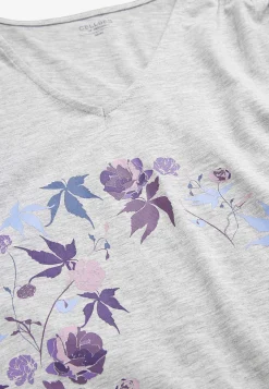 Lang, mønstret natkjole