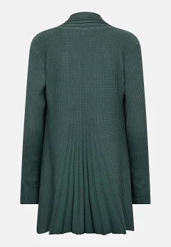 Lang, ribbet cardigan