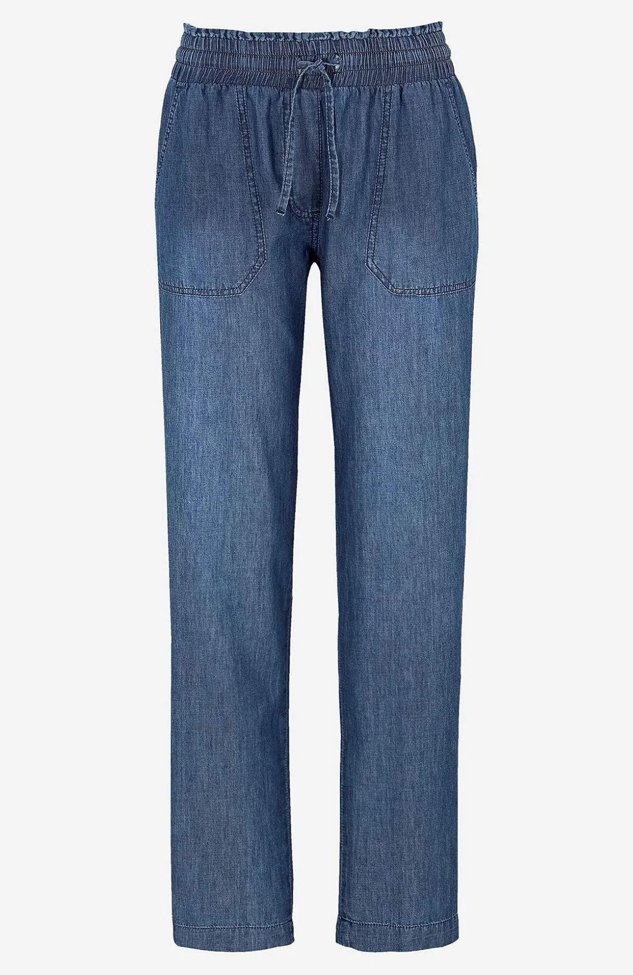 Lange bukser i blødvasket denim