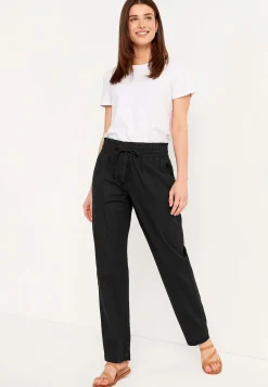 Lange bukser i vasket bomuld