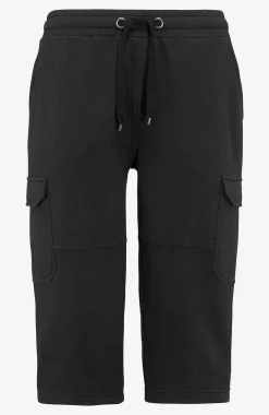 Lange sweatshirt-shorts med cargolommer