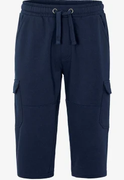 Lange sweatshirt-shorts med cargolommer