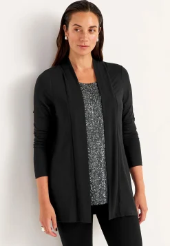 Langærmet 2-i-1-top med pailleter