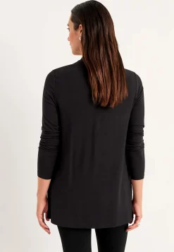 Langærmet 2-i-1-top med pailleter