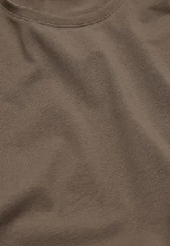 Langærmet jerseytop i økologisk bomuld