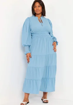 Langærmet maxi kjole | Cellbes