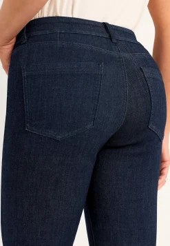 Lige jeans i denim med superstræk Sara | Cellbes
