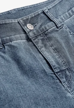 Lige jeans i denim med superstræk Sara